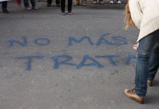 No más trata, graffiti