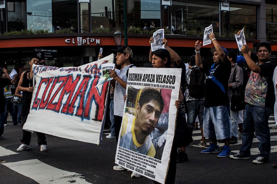 Guzmán Apaza Velasco marcha