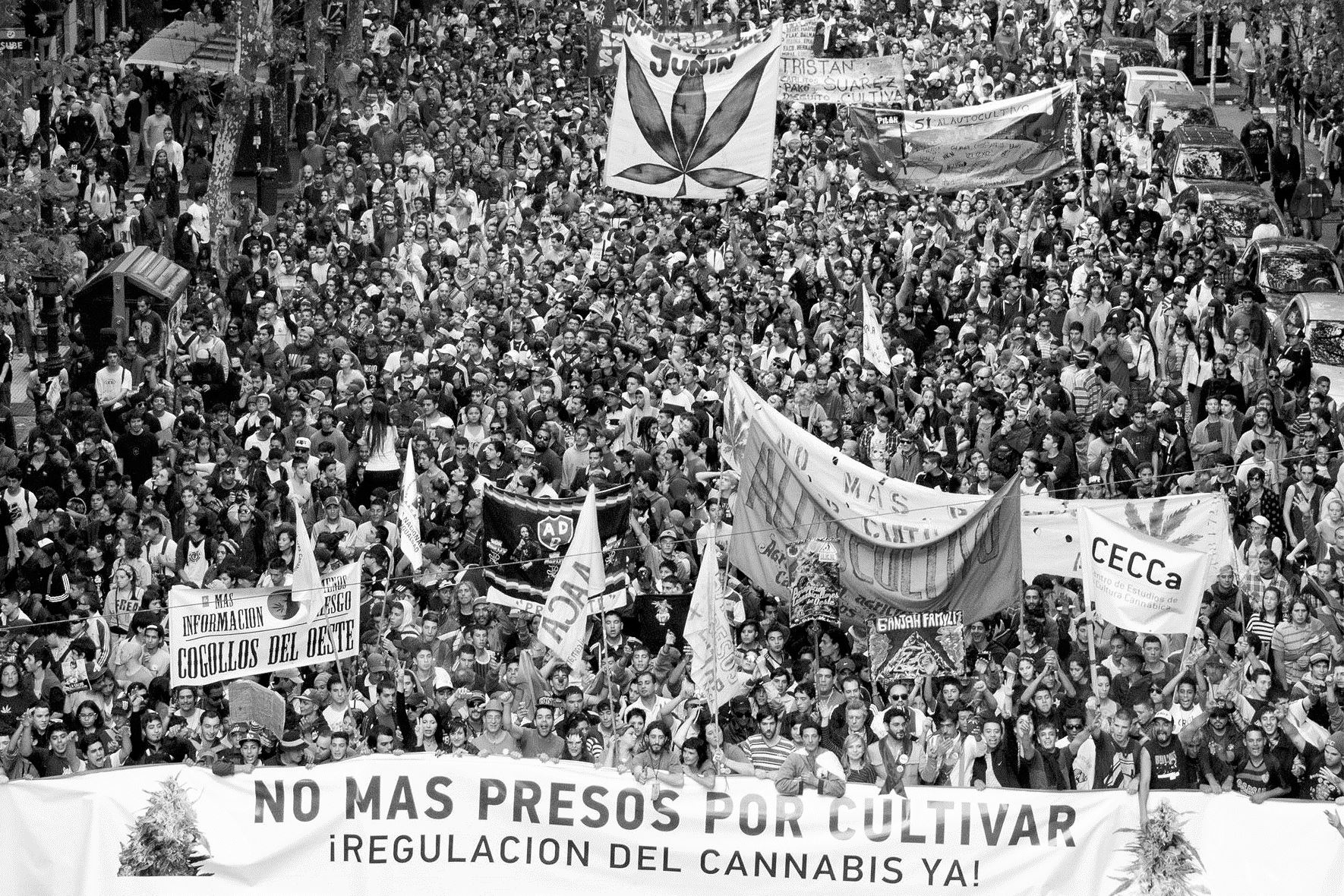 Marcha Marihuana 2014 - Buenos Aires - 150 mil personas - Toma vertical - Creditos Marcelo Somma - Revista THC