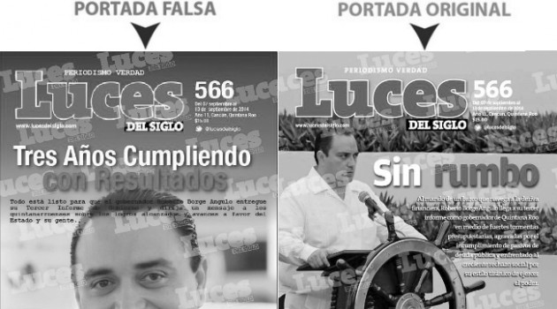 Portada luces del siglo falsa