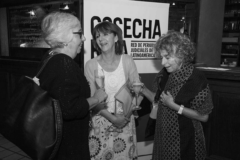 María Laura Garrigós de Rébori, jueza de la Cámara de Casación Penal y presidenta de Justicia Legítima. María Roqueta, ex jueza del juzgado federal 1 que condenó al represo Jorge Rafael Videla. Alicia Enriqueta Ruiz, jueza del Tribunal Superior de Justicia de la Ciudad de Buenos Aires.