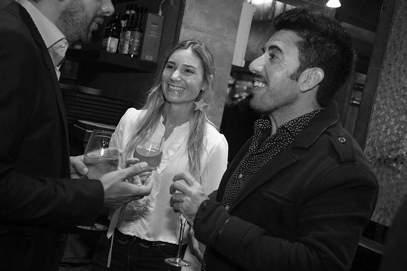 Leonardo González, Gloria López y Cristian Scarpetta de la Universidad Nacional de La Plata.