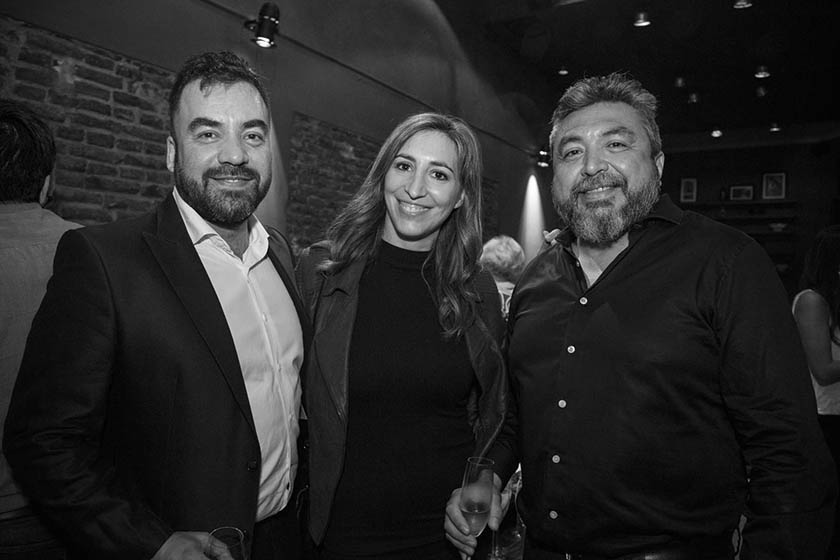 Rubén Vivero, Gisela Busaniche y Cristian Alarcón.