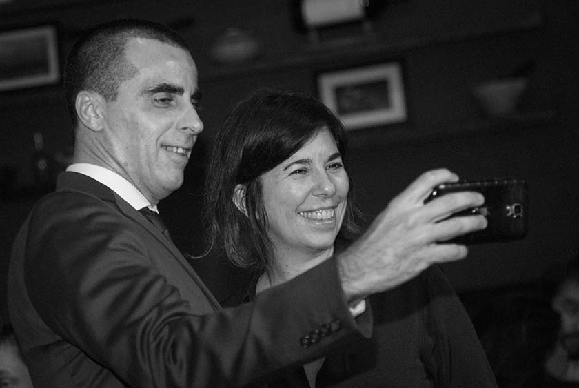 El abogado Juan Pablo Gallego y la periodista María O'Donnell.