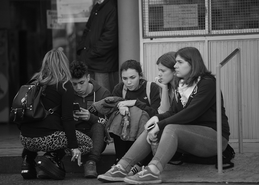 La Plata. Una Alumna de 4to año del colegio Nacional, de la UNLP se pego un tiro en medio de la clase. foto Gonzalo Mainoldi