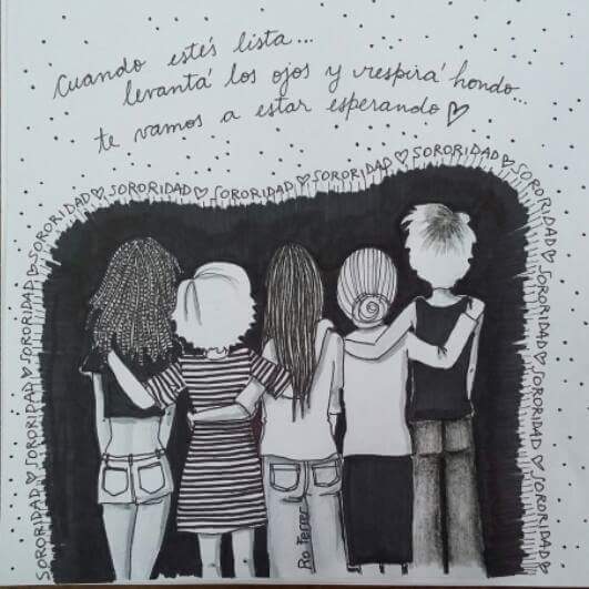 @RoFerrerIlustra : #NoSoyCopada y me abrazo a mis hermanas NO COPADAS...con la esperanza de que alguna vez abras los ojos ¡TE ESPERAMOS, COPADA! #Sororidad