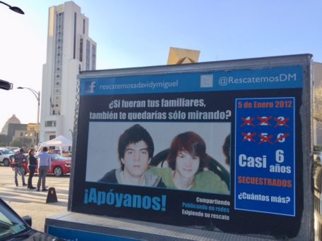 David y Miguel Ángel fueron secuestrados hace 6 años. Los familiares han tenido que hacer su propia investigación para tratar de dar con su paradero. Foto: Claudia Altamirano.