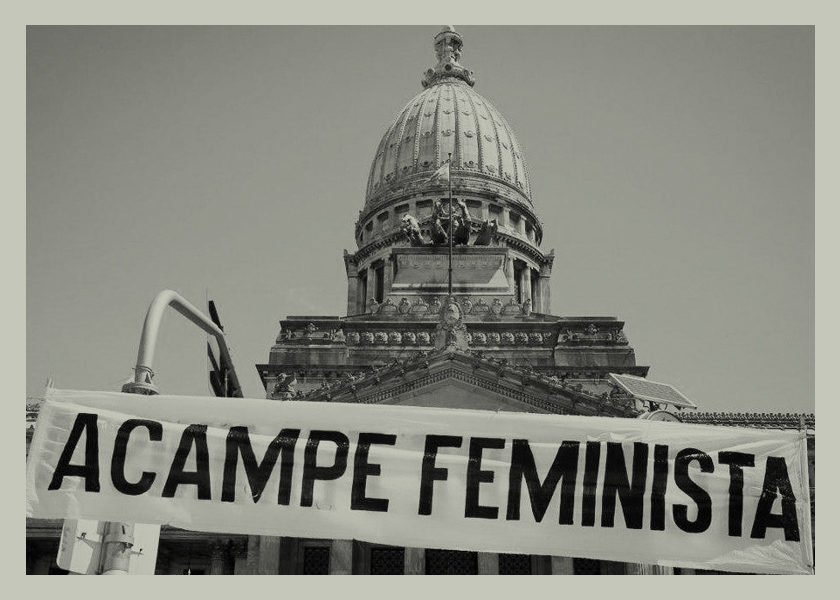 La previa del 8M: tres días de acampe feminista