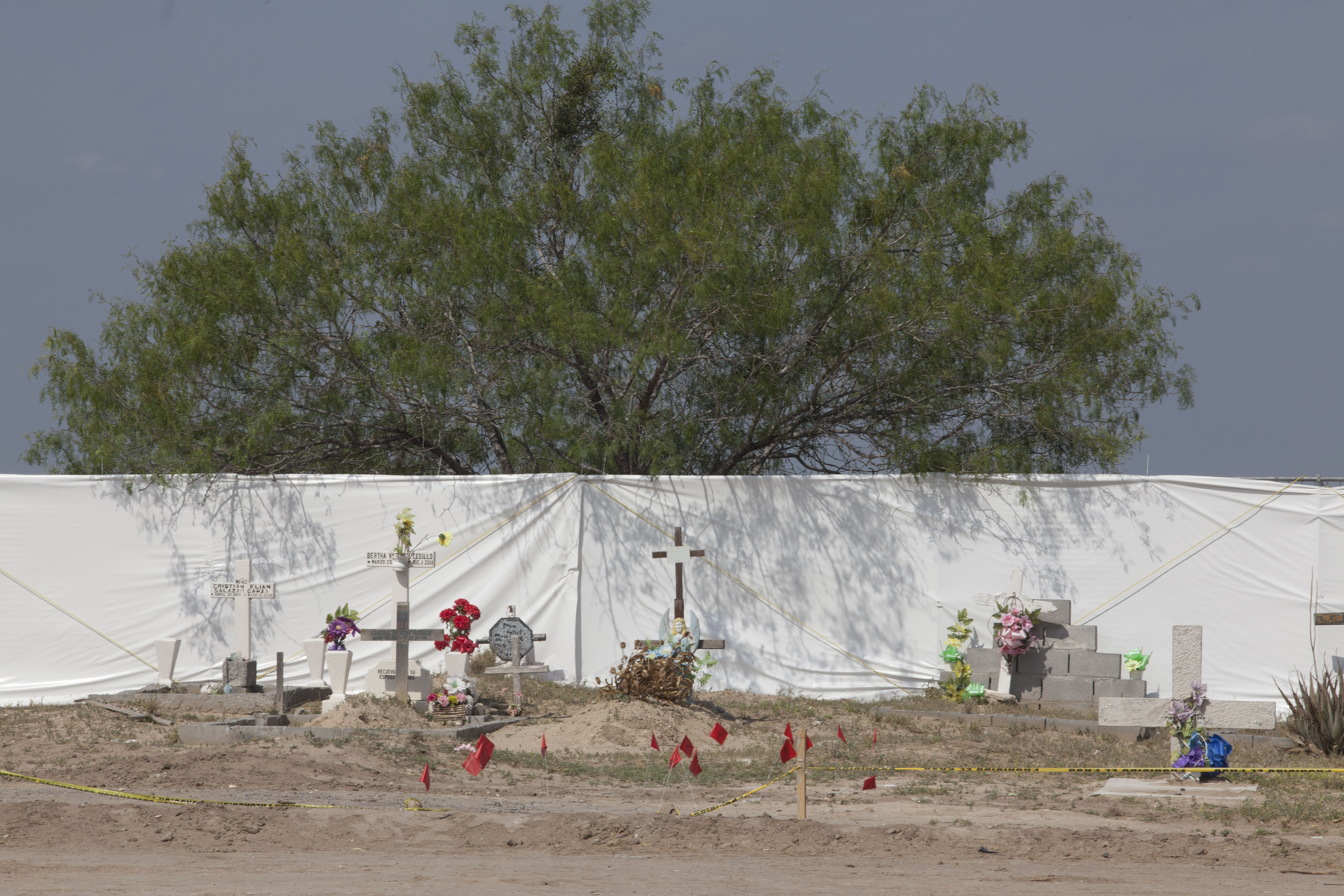 Panteón Forense “Miguel Alemán” en Tamaulipas. Crédito: Mónica González.