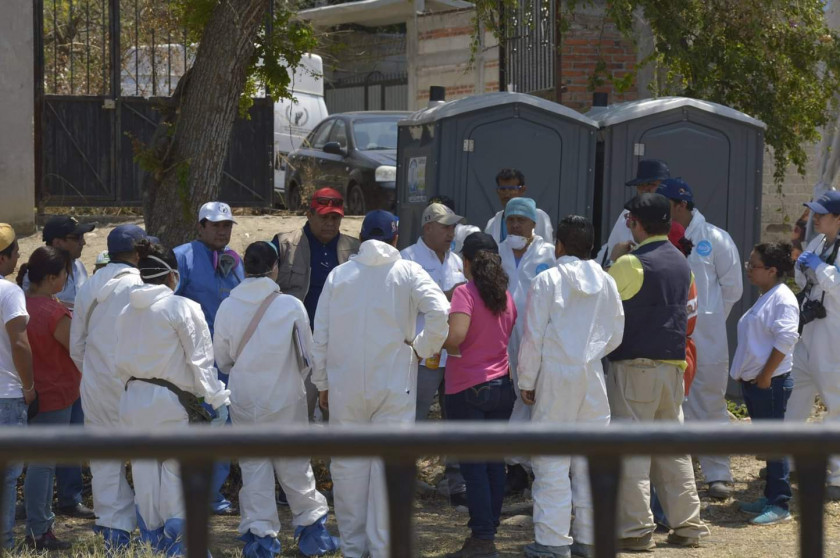 En marzo de 2016 iniciaron los trabajos de exhumación en las fosas de Jojutla; hasta la fecha ningún cuerpo ha sido identificado. Crédito: Yesenia Daniel.