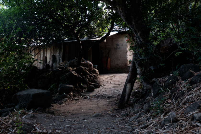 Manuela vivía en el caserío Las Mesas del cantón La Estancia de Cacaopera, en Morazán. Su papá, mamá e hijos aún viven en el mismo lugar, donde el acceso a internet y telefonía móvil es casi nulo. Foto por Federico Alegría. 